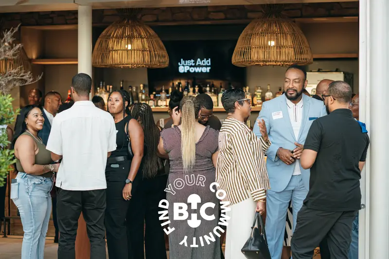 Guests mingling at the Black Health Connect Atlanta mixer, 2026